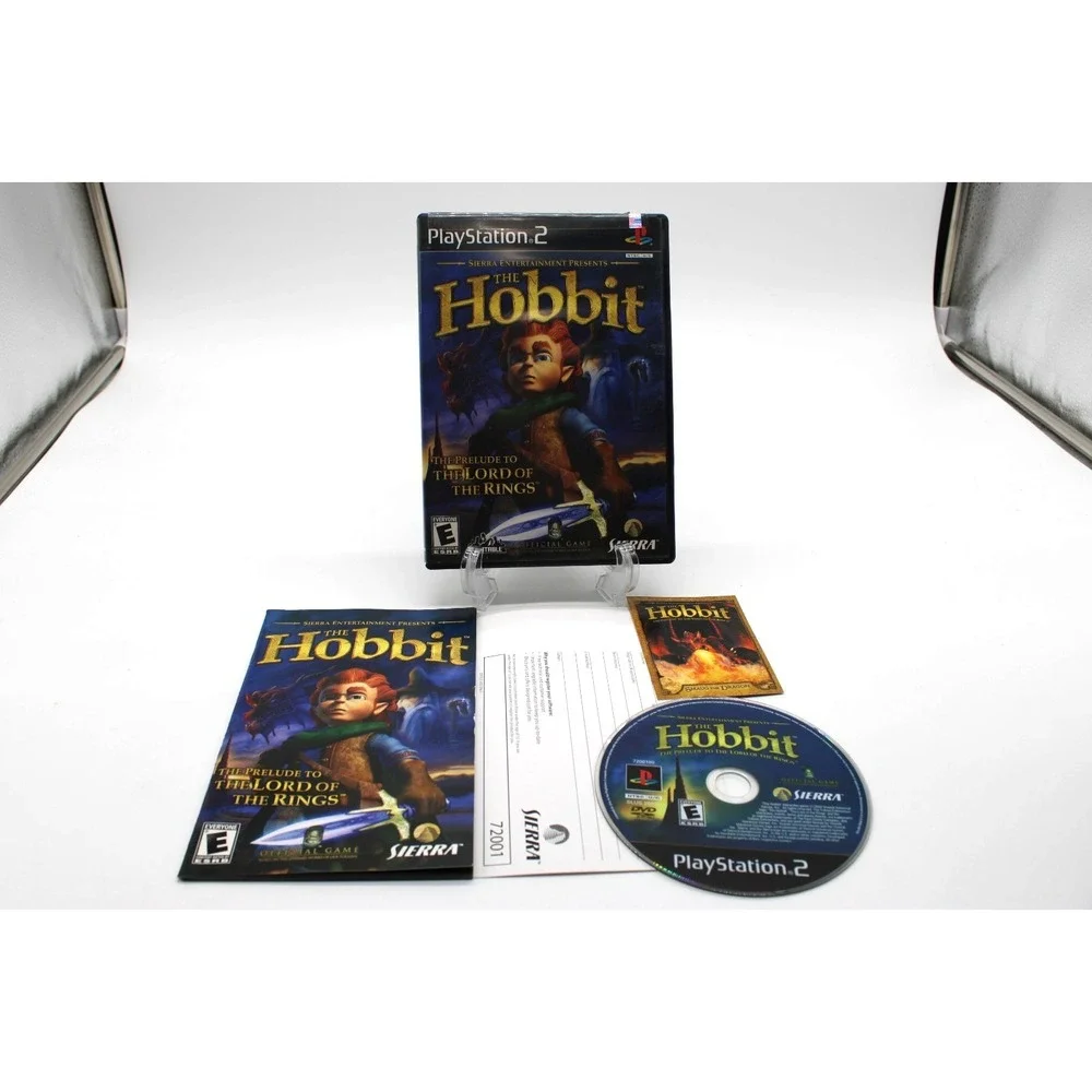 PS2 The Hobbit (Sony PlayStation 2, 2003) w/ SMAUG the DRAGON CARD, Manual + Reg